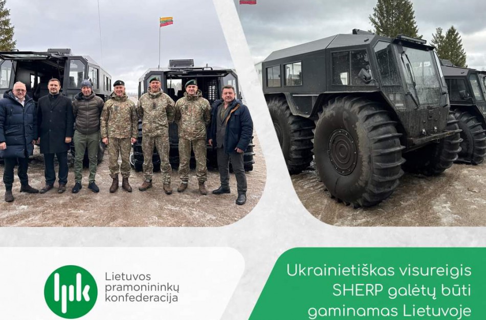 Rukloje pristatytas Kijeve gaminamas visureigis SHERP: siūloma gaminti Lietuvoje