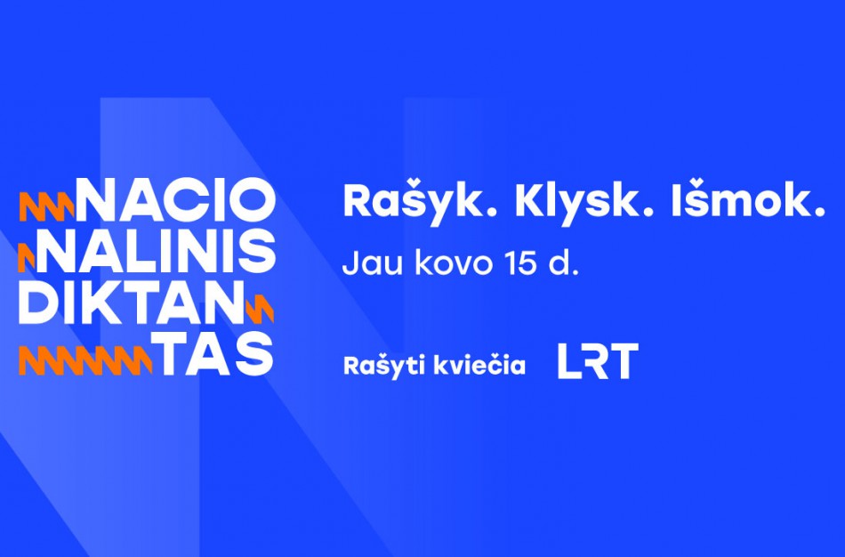Kviečiama rašyti Nacionalinį diktantą ,,Rašyk. Klysk. Išmok“