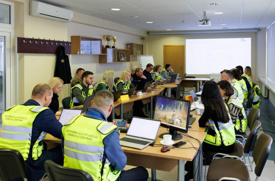 Savivaldybės atstovai dalyvavo civilinės saugos pratybose