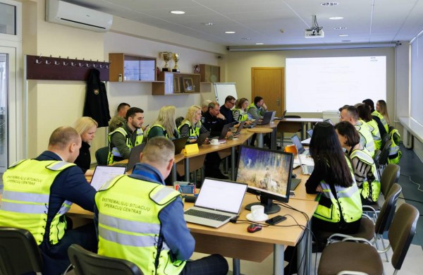 Savivaldybės atstovai dalyvavo civilinės saugos pratybose