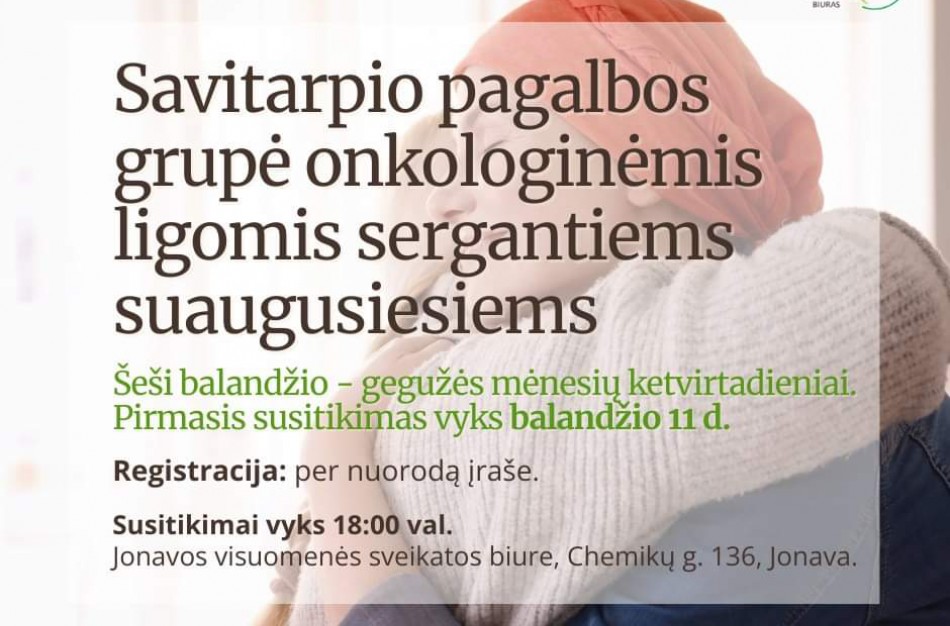 Jonavos visuomenės sveikatos biure - pagalba, išgirdusiems onkologinės ligos diagnozę