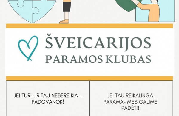 Lietuviškojoje Šveicarijoje - pagalba nepasiturintiems: įsteigtas paramos klubas Šveicarijos progimnazijoje 