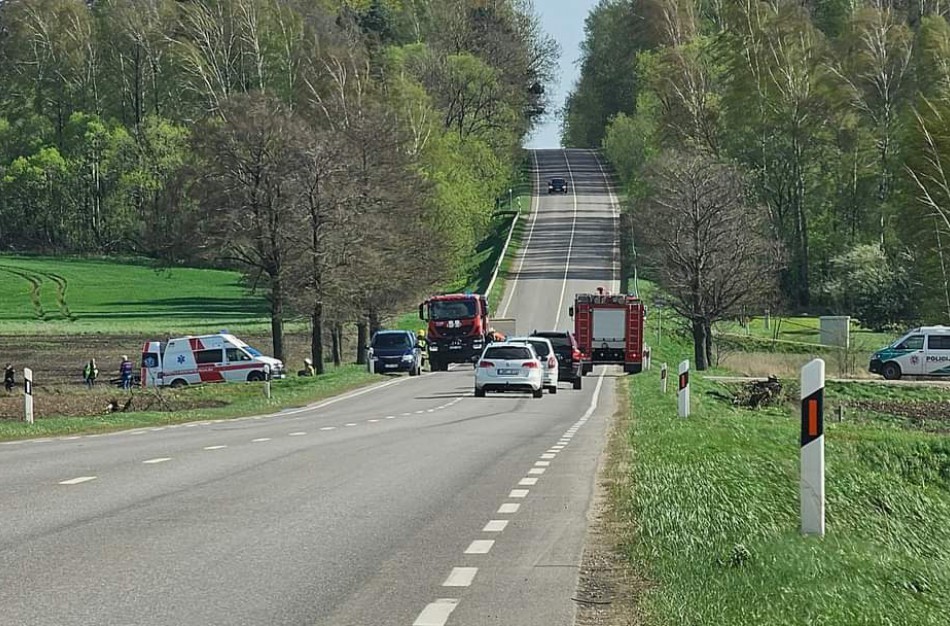 Po eismo įvykio vairuotoja pristatyta į gydymo įstaigą