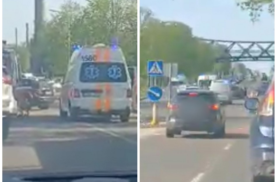 Smūgis po smūgio Žeimių g.: sužeista vairuotoja ir medikas, teikęs pagalbą