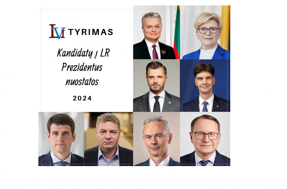 LVI tyrimas: kandidatų į LR Prezidentus nuostatos