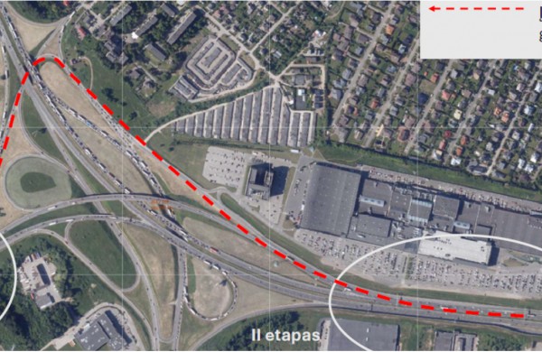 Tikslinama informacija dėl eismo organizavimo pakeitimų ties IX fortu
