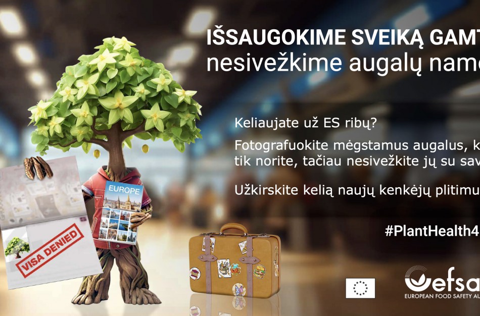 Startuoja antroji „#PlantHealth4Life“ kampanija: skiriamas dėmesys keliautojų sąmoningumui