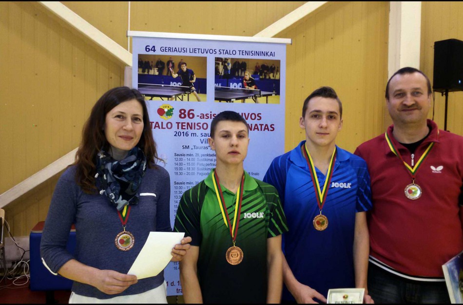 Lietuvos stalo teniso čempionate – Rimo Lesiv bronza