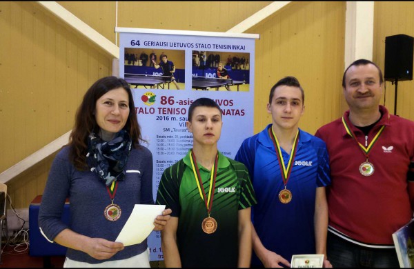 Lietuvos stalo teniso čempionate – Rimo Lesiv bronza