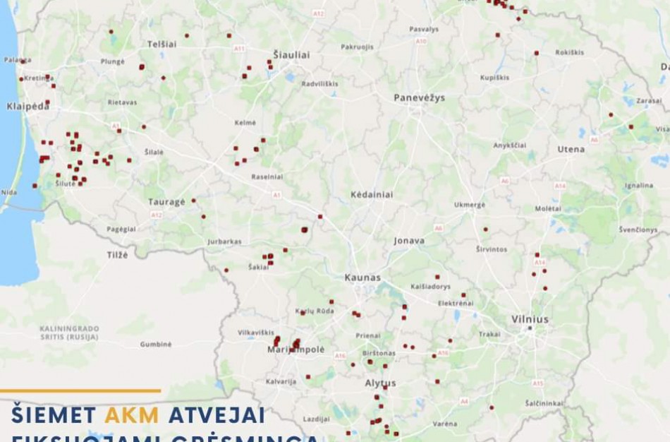 Šiemet AKM atvejai fiksuojami grėsminga tendencija