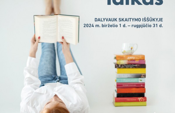 Su knyga – į atradimų kupiną vasaros nuotykį! Prasideda skaitymo iššūkis „Vasara su knyga“ 