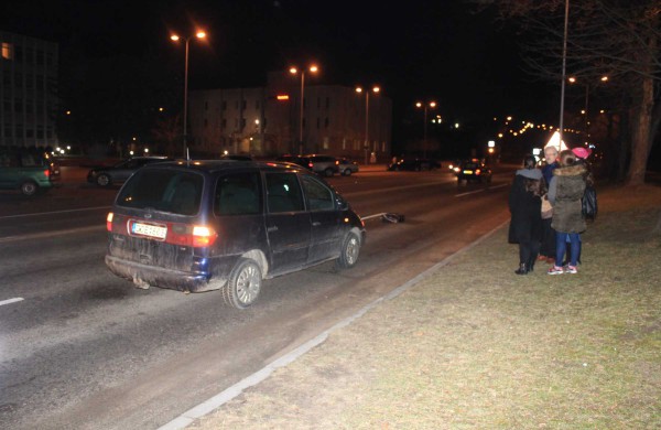 Žeimių gatvėje eismo įvykio metu sužeista moteris