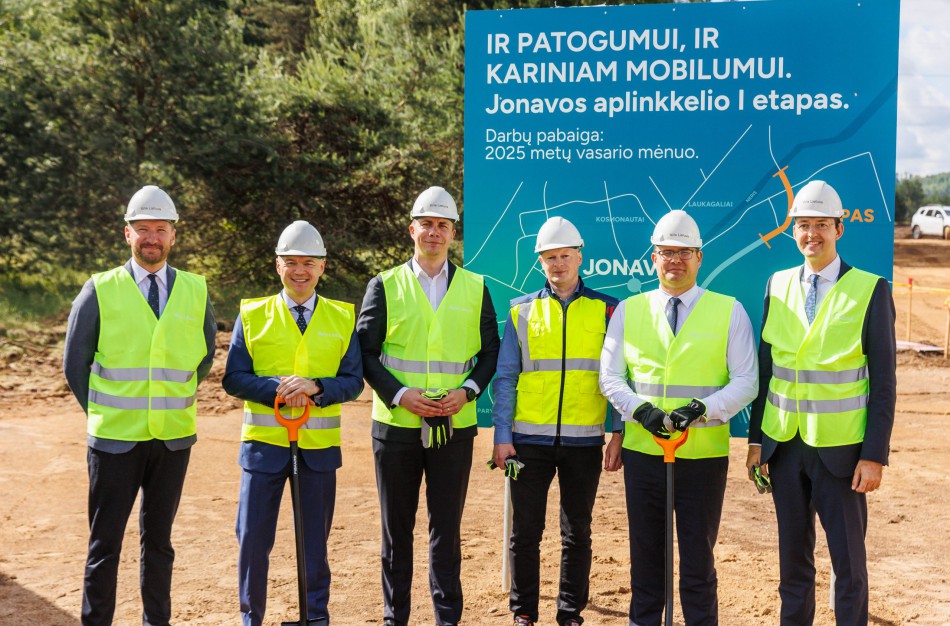 „Via Lietuva“ šalia Ruklos poligono pradėjo Jonavos aplinkkelio statybas