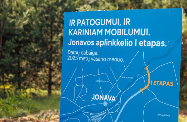 „Via Lietuva“ šalia Ruklos poligono pradėjo Jonavos aplinkkelio statybas