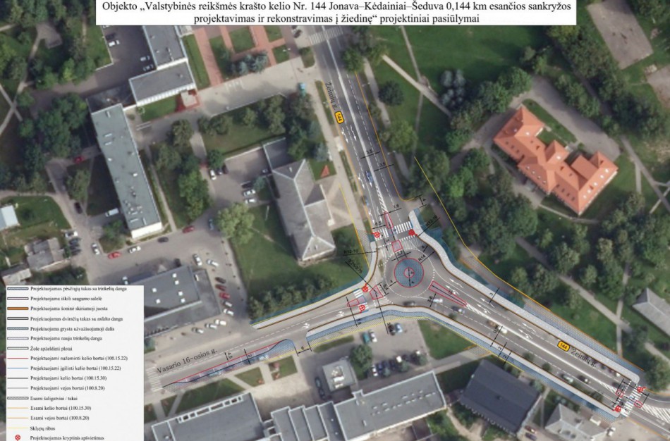 Atskleidė, kada įrengs žiedinę sankryžą Jonavos centre