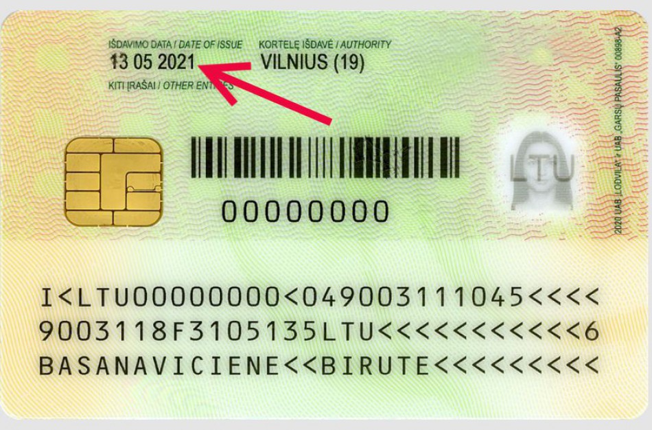 Asmens tapatybės kortelės su pasenusiais lustais bus keičiamos nemokamai