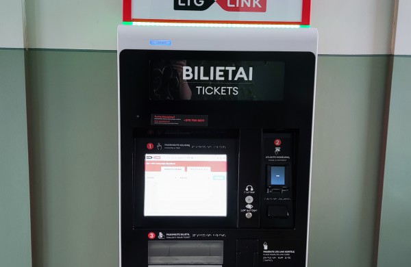 Jonavos geležinkelio stotyje pradėjo veikti „LTG Link“ BILIETOMATAS
