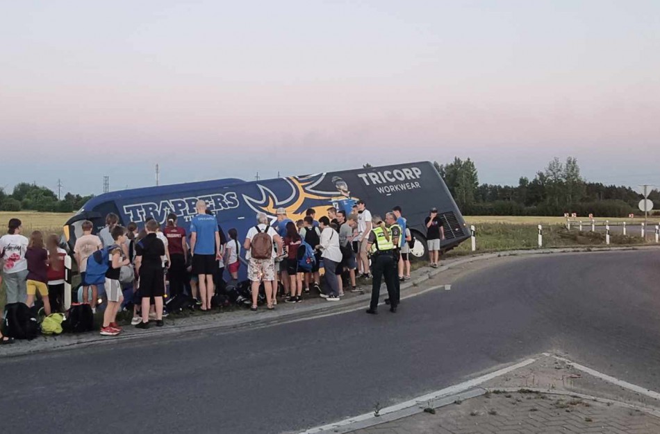 Šalia Jonavos - autobuso avarija