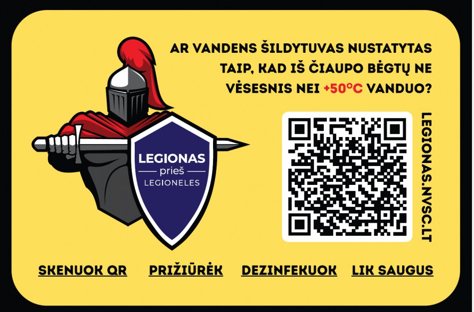 Naujai įrengiamus vandens šildytuvus kviečiame žymėti informaciniu lipduku