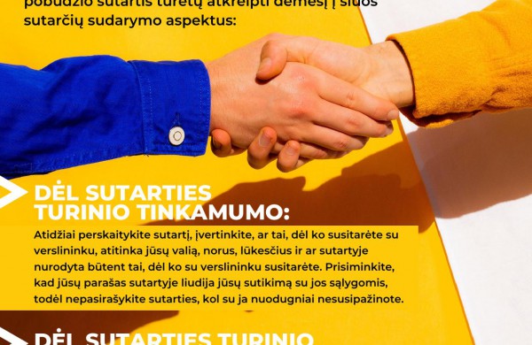 VVTAT: Ką reikėtų žinoti vartotojui sudarant sutartį