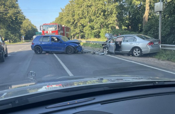 Neblaivus vairuotojas sukėlė eismo įvykį šalia Jonavos