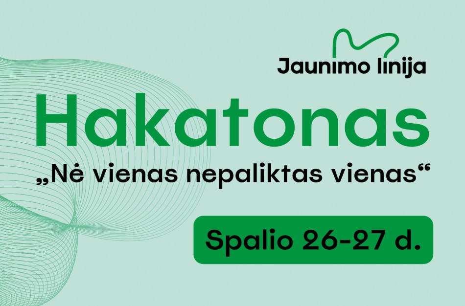 Inovatyvių sprendimų emocinės sveikatos srityje bus ieškoma „Jaunimo linijos“ hakatone