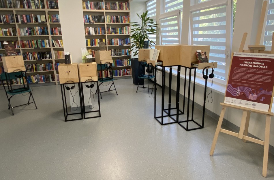 Literatūrinis pojūčių salonas Rimkų bibliotekoje 