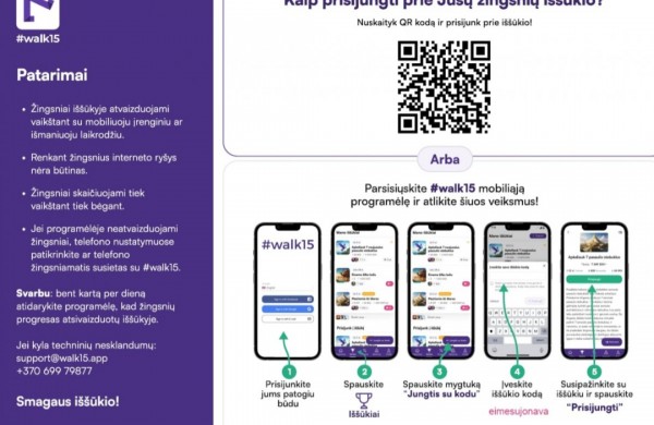 Miesto šventės proga – ėjimo iššūkis jonaviečiams