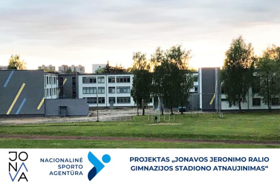 Projektas „Jonavos Jeronimo Ralio gimnazijos stadiono atnaujnimas": vykdomi rangos darbų pirkimai
