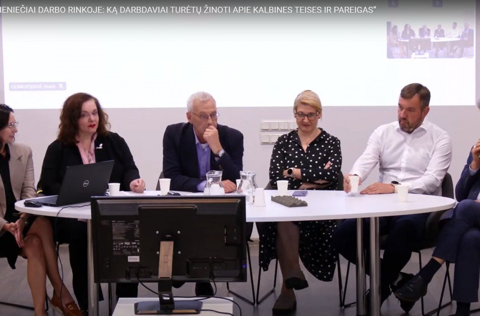 Diskutuota apie imigrantų padėtį Lietuvos darbo rinkoje ir jų lietuvių kalbos mokymosi perspektyvas