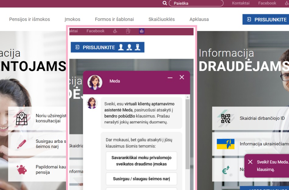 Dirbtinio intelekto sprendimai padeda greičiau aptarnauti „Sodros“ klientus 