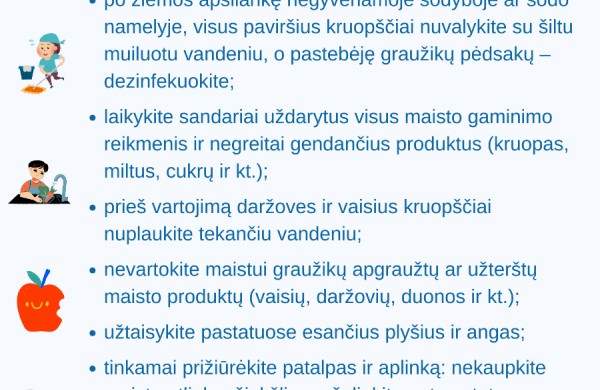 NVSC priminimas pasirūpinti sodų ir sodybų patalpų švara