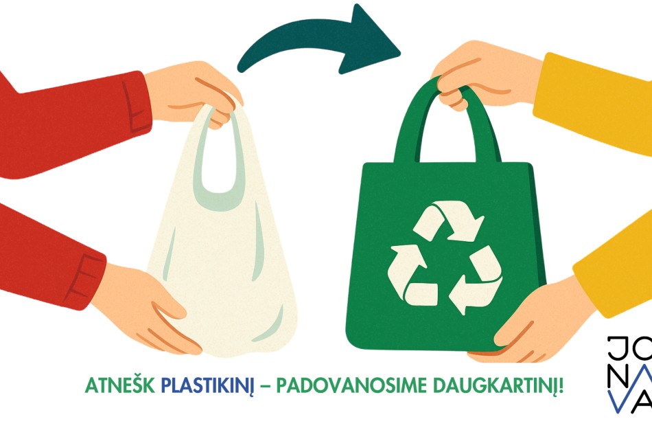 Jonavos rajono savivaldybė kviečia plastikinius maišelius iškeisti į daugkartinius