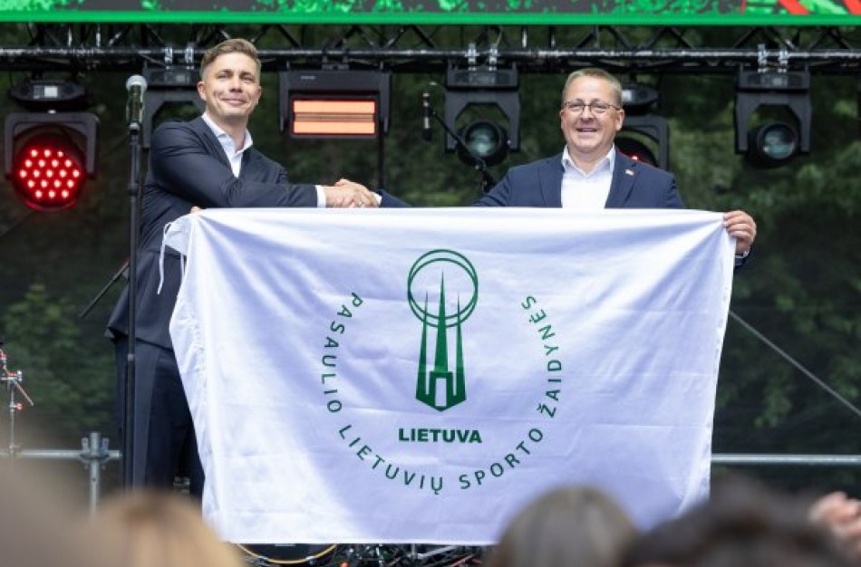 Pasaulio lietuvių sporto žaidynių vėliava perduota Jonavai