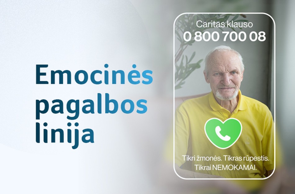 Startuoja emocinės pagalbos linija vyresniems žmonėms