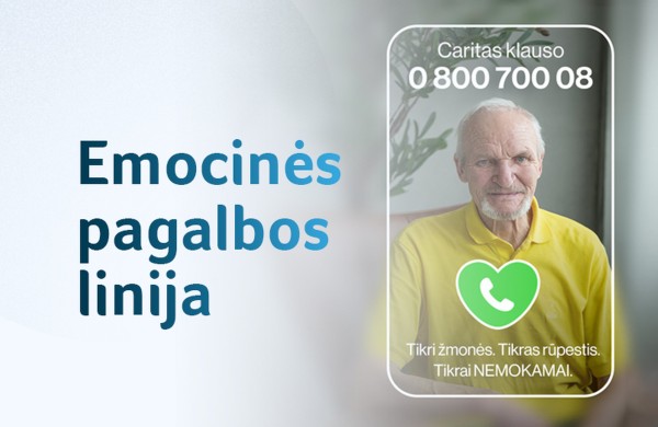 Startuoja emocinės pagalbos linija vyresniems žmonėms