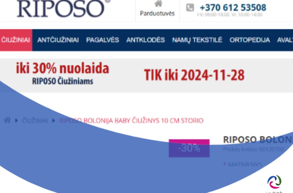 Už klaidinančią „Riposo“ čiužinių reklamą –daugiau nei 65 tūkst. eurų bauda