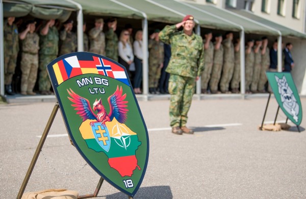 Tarnybą Lietuvoje pradeda 18-osios rotacijos NATO Daugianacionalinė kovinė grupė