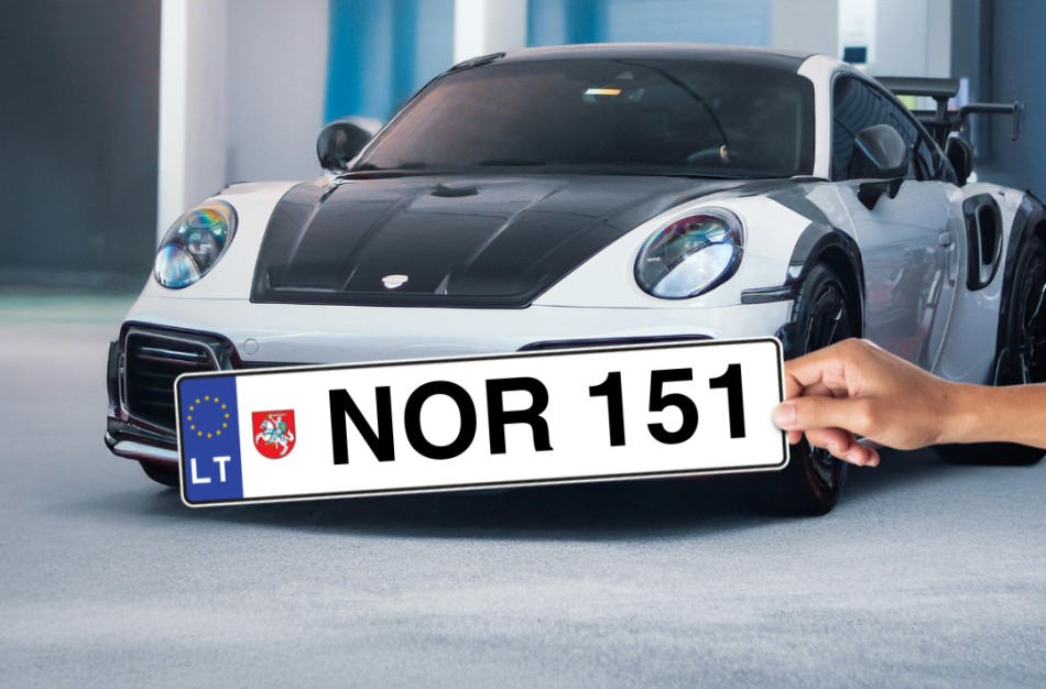 Skelbiama nauja numerio ženklų serija – papuoškite savo automobilį numeriais NNN ar NOO 
