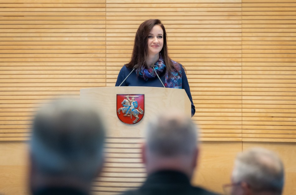 Seimui pristatyta I. Ruginienės kandidatūra į Ministro Pirmininko pareigas