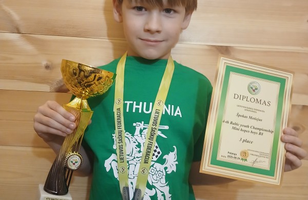 Jonavos jaunajam šaškininkui - bilietas į Pasaulio čempionatą