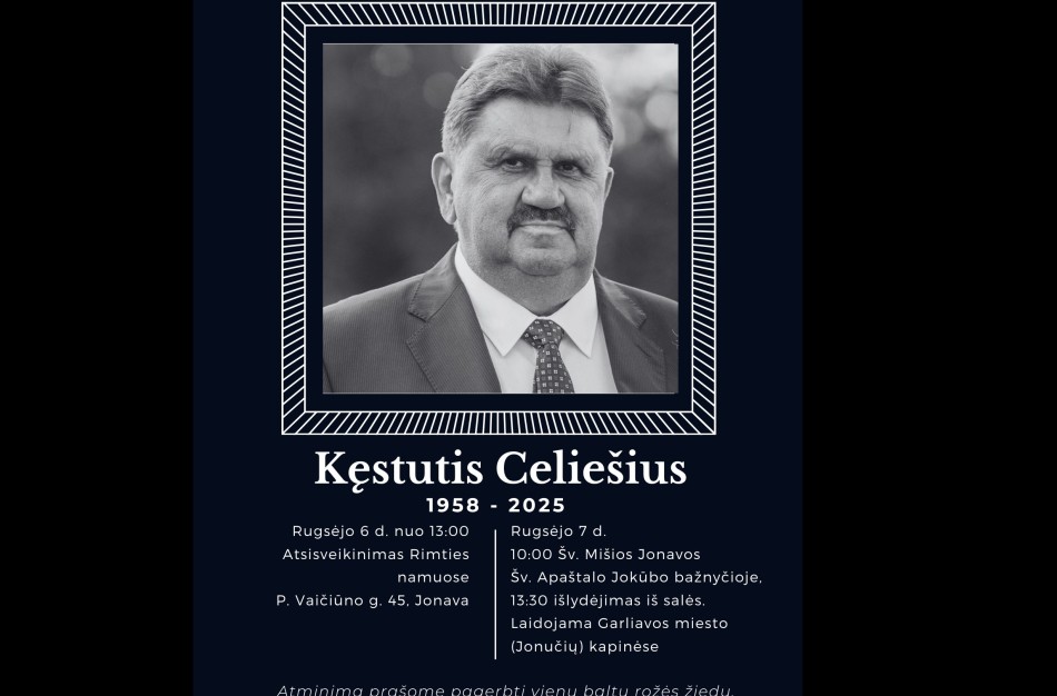 Atsisveikinimas su Kęstučiu Celiešiumi