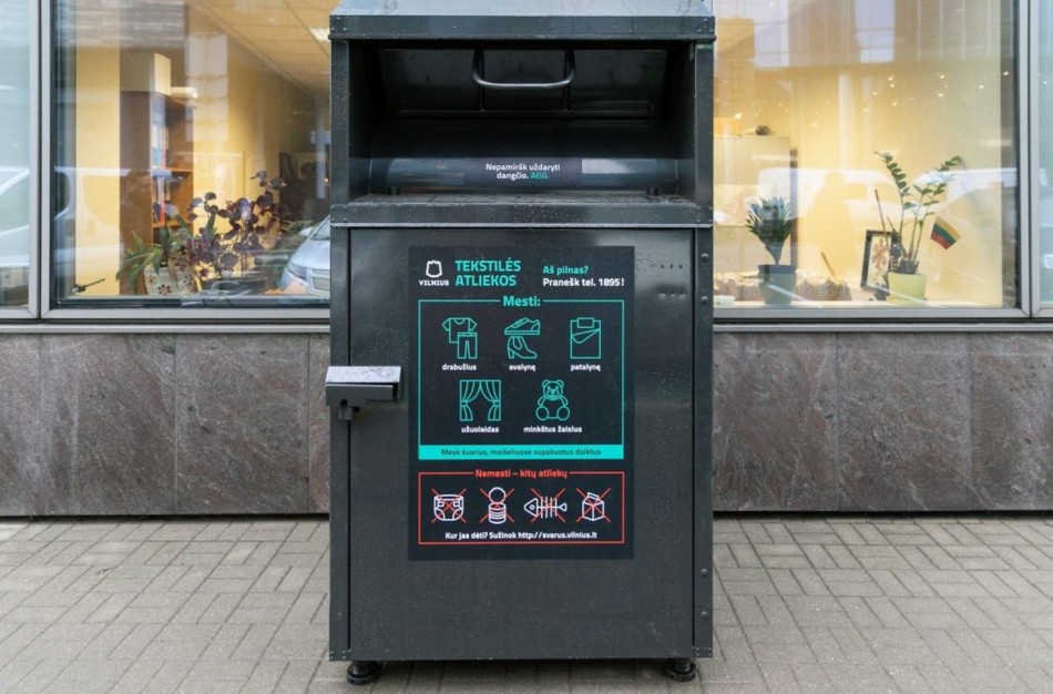 Tekstilės atliekų perdirbimo įrangai įsigyti planuojama skirti 10,2 mln. eurų