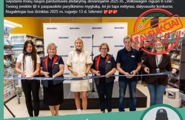 Netikra „Maxima“ paskyra vilioja automobiliu: policija ir prekybos tinklas perspėja gyventojus