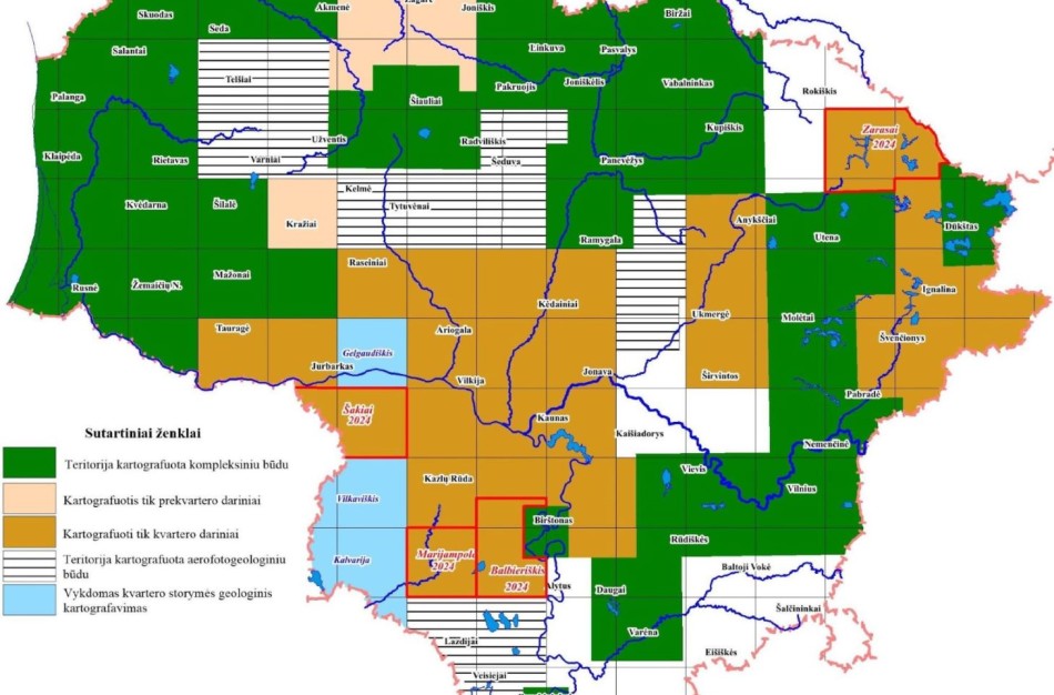Geologai per dvejus metus kartografavo 50 proc. daugiau šalies teritorijos nei anksčiau per tokį patį laikotarpį