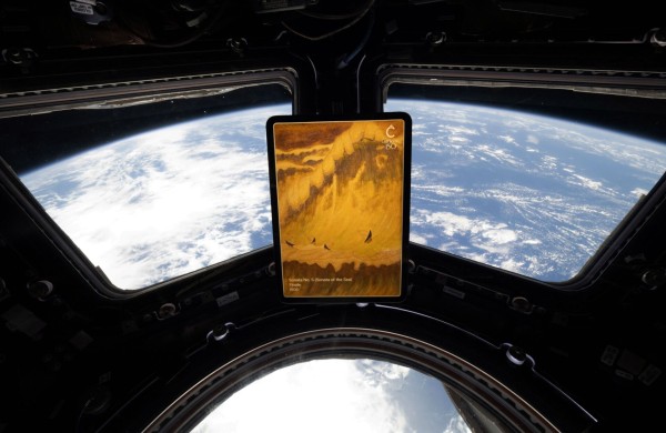 Čiurlionio menas pakilo į kosmosą: NASA astronautas perdavė sveikinimą iš Tarptautinės kosminės stoties