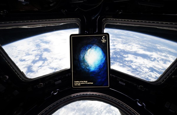 Čiurlionio menas pakilo į kosmosą: NASA astronautas perdavė sveikinimą iš Tarptautinės kosminės stoties