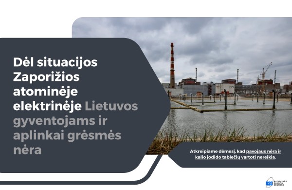 SAM: dėl situacijos Zaporižioje jokio pavojaus Lietuvos gyventojų sveikatai nėra 