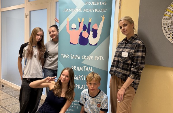 Atvirasis jaunimo centras vykdo naują projektą „Bandome mokykloje!“