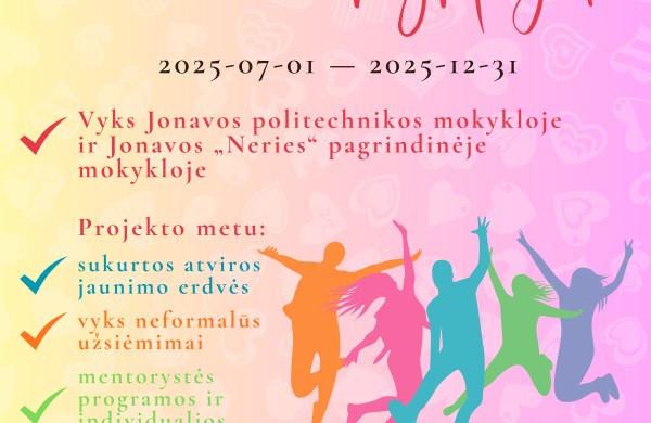 Atvirasis jaunimo centras vykdo naują projektą „Bandome mokykloje!“